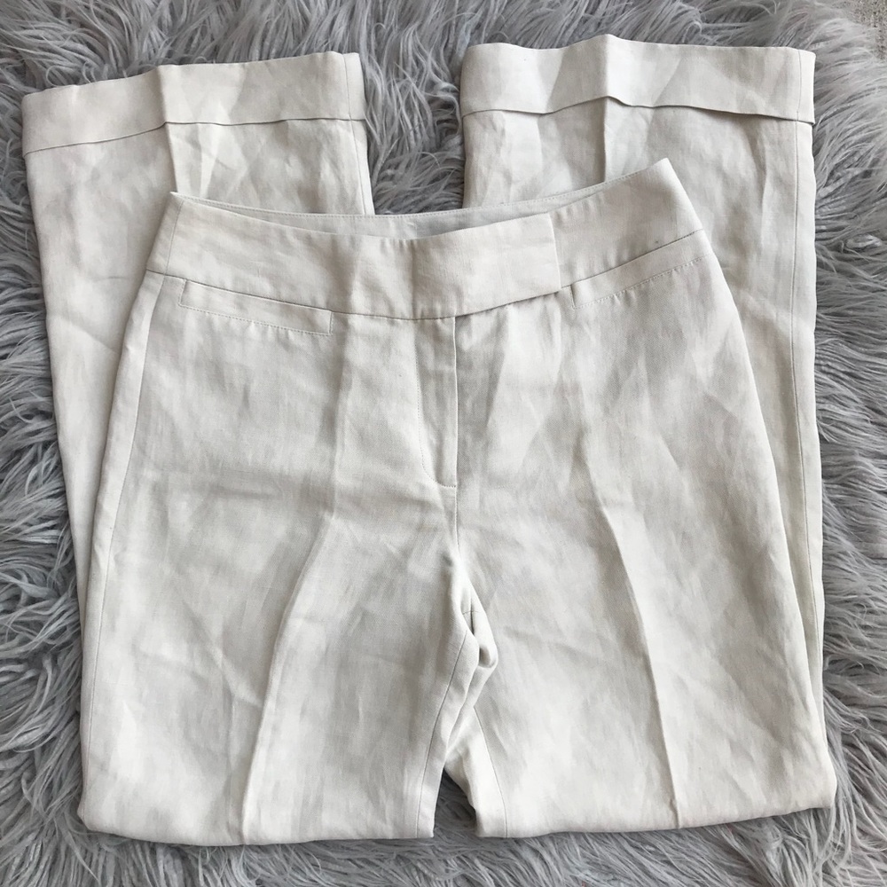 Ann Taylor Tan Clothe Cuffed Pleaded Dress Pants